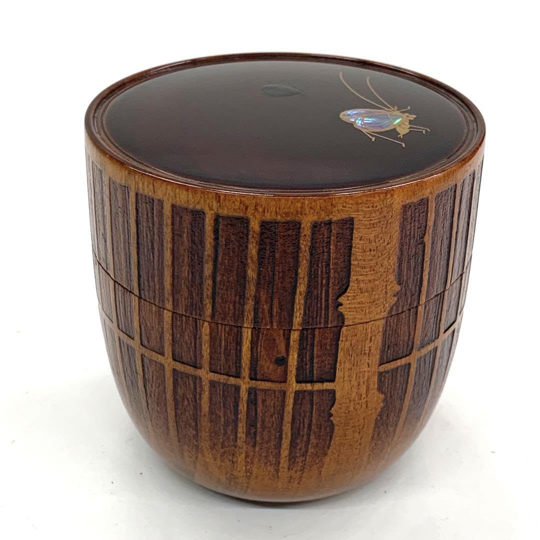 茶器鈴虫蒔絵竹籤】和田寿峰共箱